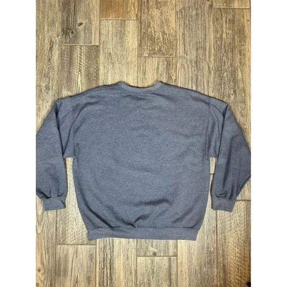 Gildan XL‎ Blue Fairy Embroidered Crewneck Sweatshirt Whimsical Top - Picture 7 of 8